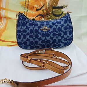 Coach Teri Crossbody Bag Denim Blue
